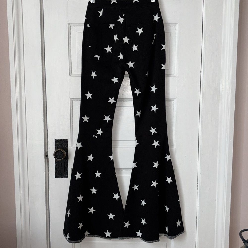 ALTAR’D STATE STARRY HIGH RISE FLARE JEANS - Picture 6 of 10